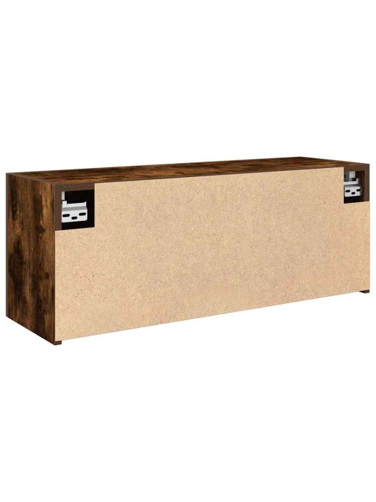 Koupelnová nástěnná skříňka kouřový dub 80x25x30 cm kompozit