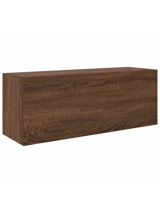 Koupelnová nástěnná skříňka hnědý dub 80 x 25 x 30 cm kompozit