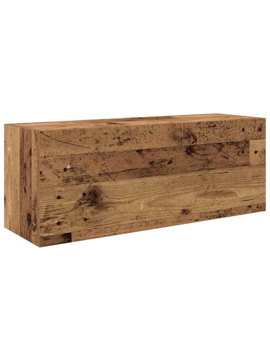 Koupelnová nástěnná skříňka old wood 80 x 25 x 30 cm kompozit