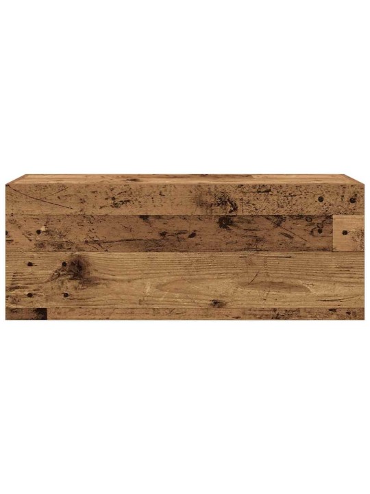 Koupelnová nástěnná skříňka old wood 80 x 25 x 30 cm kompozit