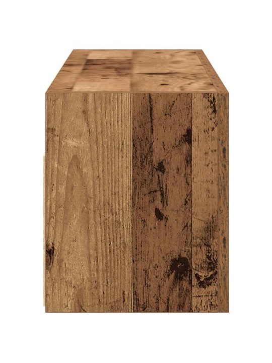 Koupelnová nástěnná skříňka old wood 80 x 25 x 30 cm kompozit