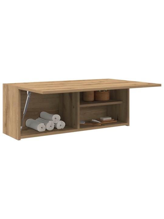 Koupelnová nástěnná skříňka dub artisan 80x25x30 cm kompozit