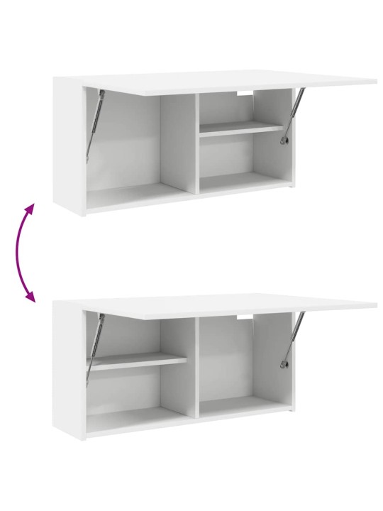 Koupelnová nástěnná skříňka bílá 80x25x40 cm kompozitní dřevo
