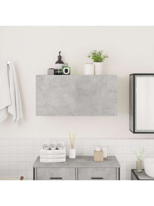 Koupelnová nástěnná skříňka betonově šedá 80x25x40 cm kompozit