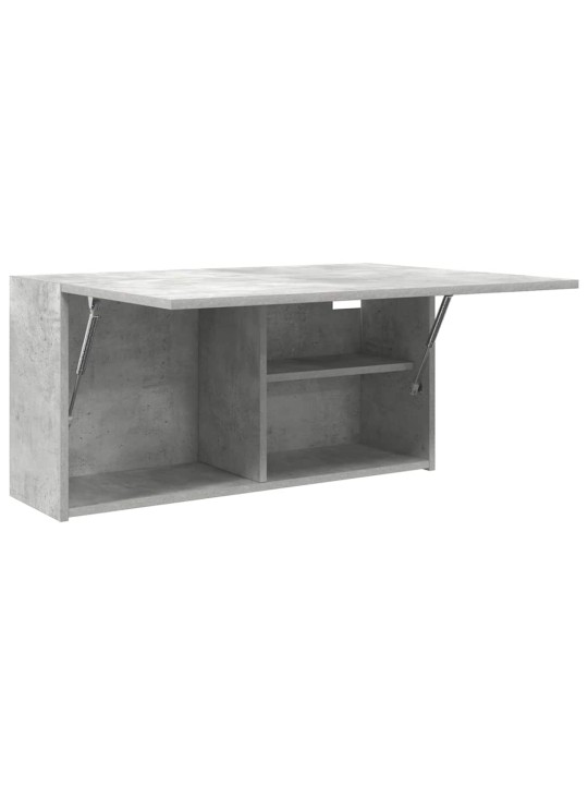 Koupelnová nástěnná skříňka betonově šedá 80x25x40 cm kompozit