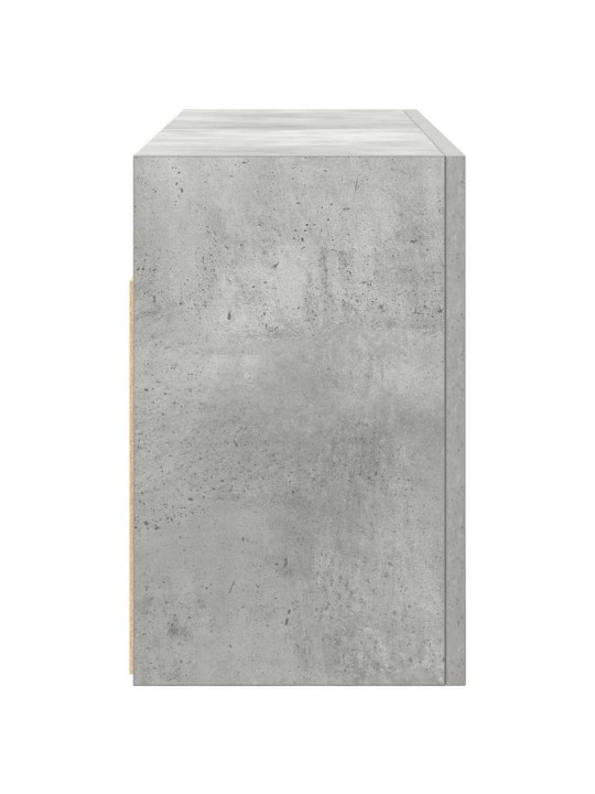 Koupelnová nástěnná skříňka betonově šedá 80x25x40 cm kompozit