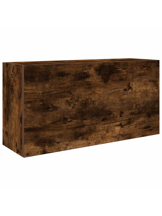 Koupelnová nástěnná skříňka kouřový dub 80x25x40 cm kompozit