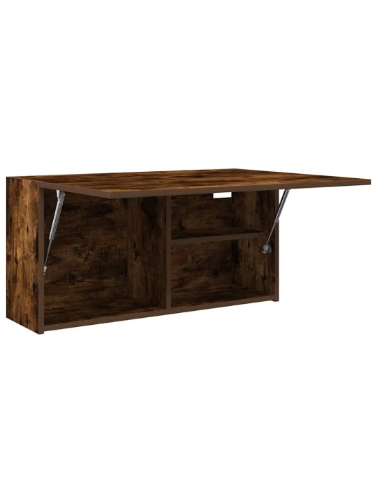 Koupelnová nástěnná skříňka kouřový dub 80x25x40 cm kompozit