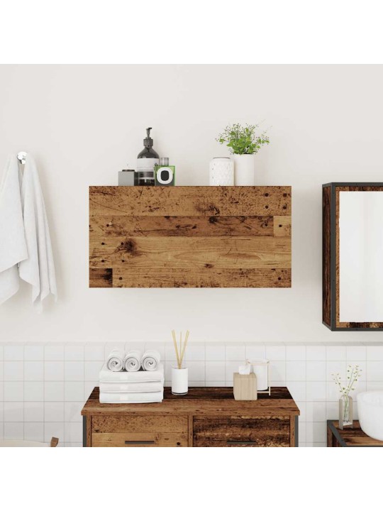 Koupelnová nástěnná skříňka old wood 80 x 25 x 40 cm kompozit