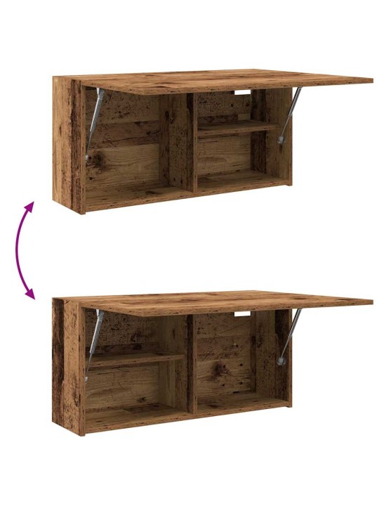 Koupelnová nástěnná skříňka old wood 80 x 25 x 40 cm kompozit