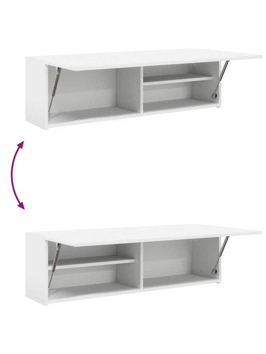 Koupelnová nástěnná skříňka bílá 100x25x30 cm kompozitní dřevo