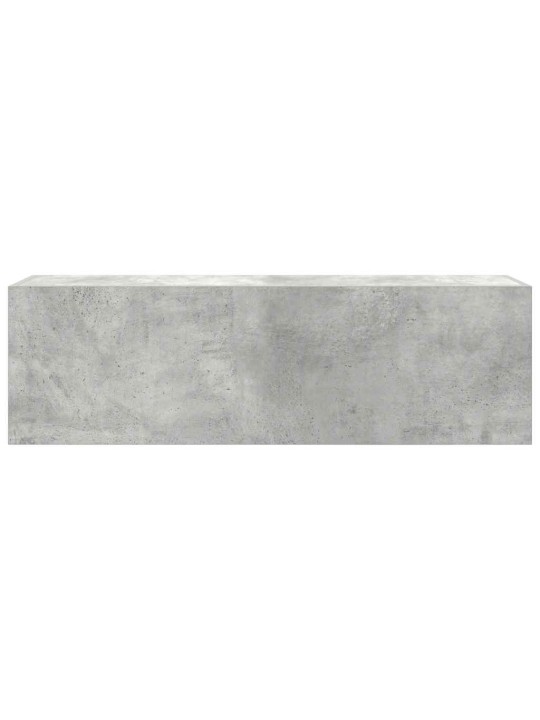 Koupelnová nástěnná skříňka betonově šedá 100x25x30 cm kompozit