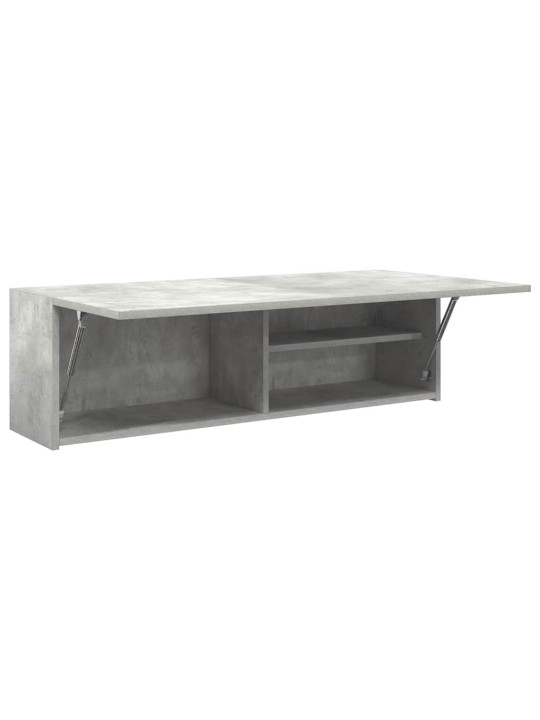 Koupelnová nástěnná skříňka betonově šedá 100x25x30 cm kompozit