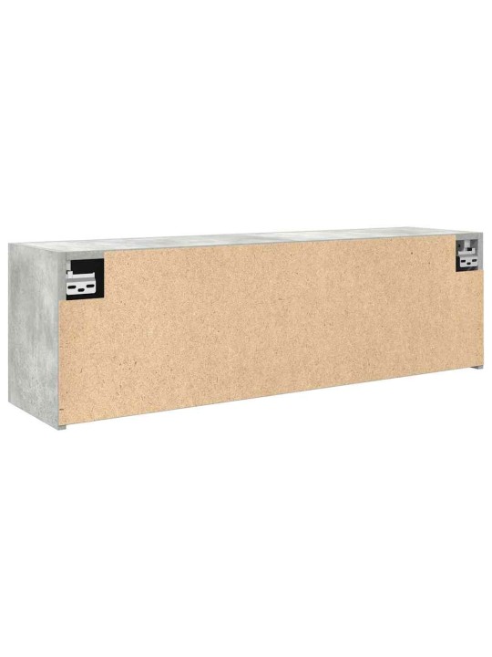 Koupelnová nástěnná skříňka betonově šedá 100x25x30 cm kompozit
