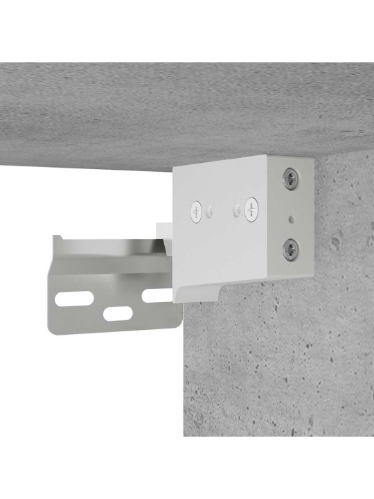 Koupelnová nástěnná skříňka betonově šedá 100x25x30 cm kompozit