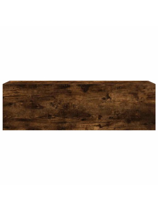 Koupelnová nástěnná skříňka kouřový dub 100x25x30 cm kompozit