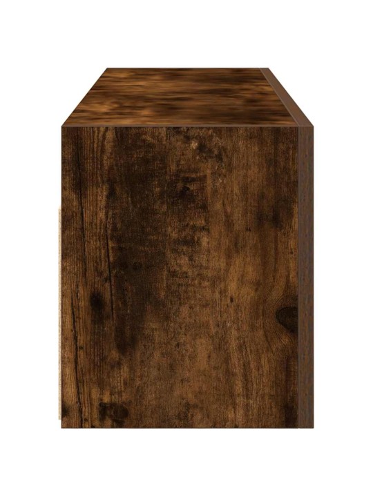 Koupelnová nástěnná skříňka kouřový dub 100x25x30 cm kompozit