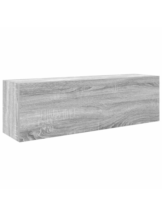 Koupelnová nástěnná skříňka šedá sonoma 100x25x30 cm kompozit