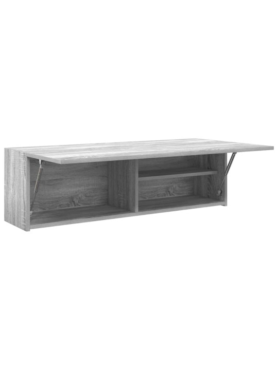 Koupelnová nástěnná skříňka šedá sonoma 100x25x30 cm kompozit