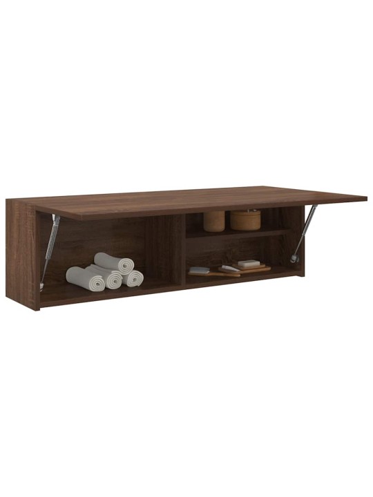 Koupelnová nástěnná skříňka hnědý dub 100 x 25 x 30 cm kompozit