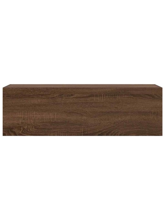 Koupelnová nástěnná skříňka hnědý dub 100 x 25 x 30 cm kompozit