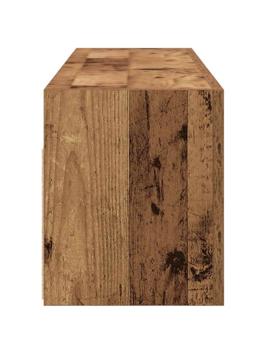 Koupelnová nástěnná skříňka old wood 100 x 25 x 30 cm kompozit