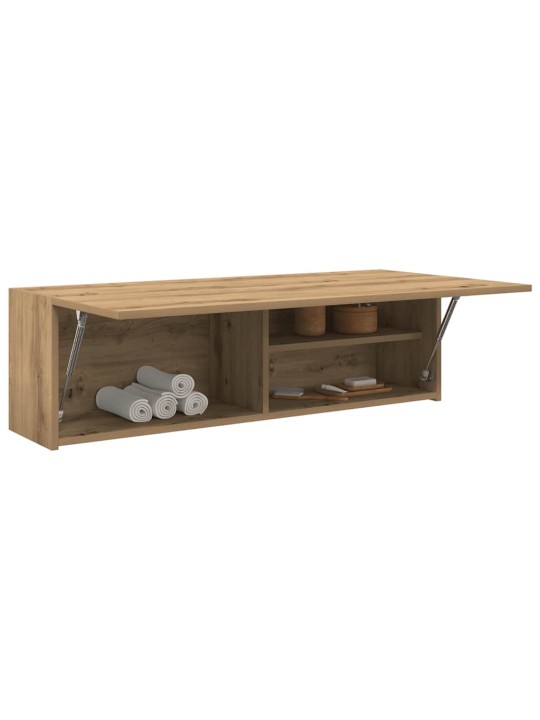 Koupelnová nástěnná skříňka dub artisan 100x25x30 cm kompozit
