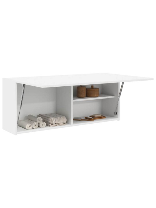 Koupelnová nástěnná skříňka bílá 100x25x40 cm kompozitní dřevo