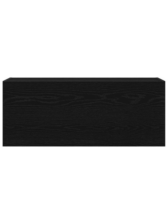 Koupelnová nástěnná skříňka černá 100x25x40 cm kompozitní dřevo