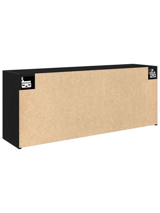 Koupelnová nástěnná skříňka černá 100x25x40 cm kompozitní dřevo