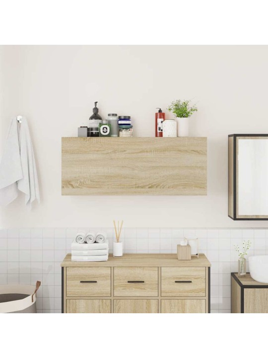 Koupelnová nástěnná skříňka dub sonoma 100x25x40 cm kompozit