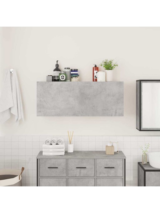 Koupelnová nástěnná skříňka betonově šedá 100x25x40 cm kompozit