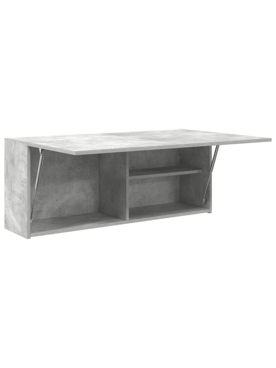 Koupelnová nástěnná skříňka betonově šedá 100x25x40 cm kompozit