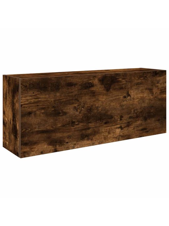 Koupelnová nástěnná skříňka kouřový dub 100x25x40 cm kompozit