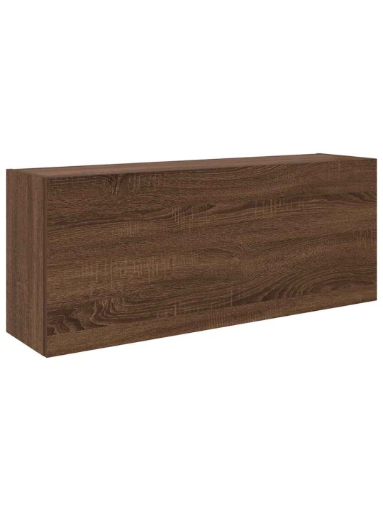 Koupelnová nástěnná skříňka hnědý dub 100 x 25 x 40 cm kompozit