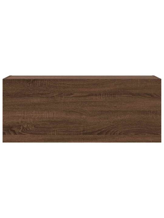 Koupelnová nástěnná skříňka hnědý dub 100 x 25 x 40 cm kompozit