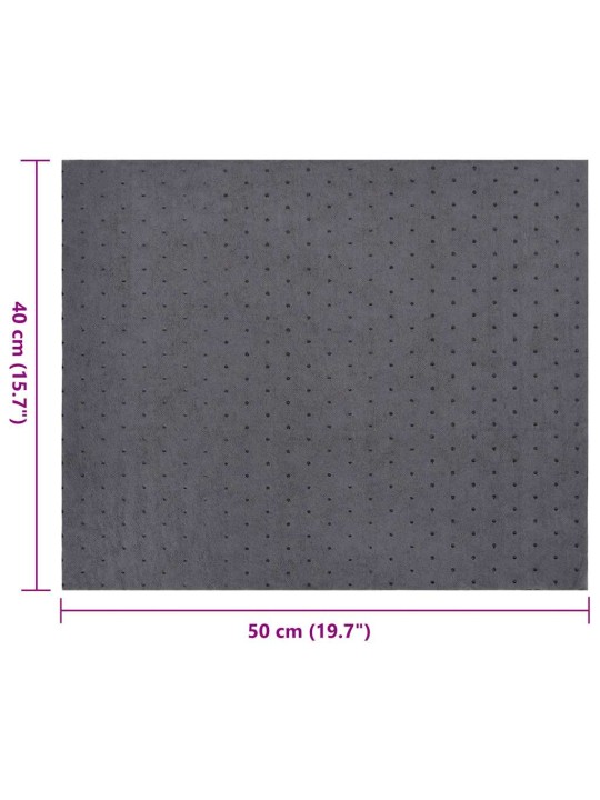 Olejové absorpční podložky 100 ks šedé 40x50 cm