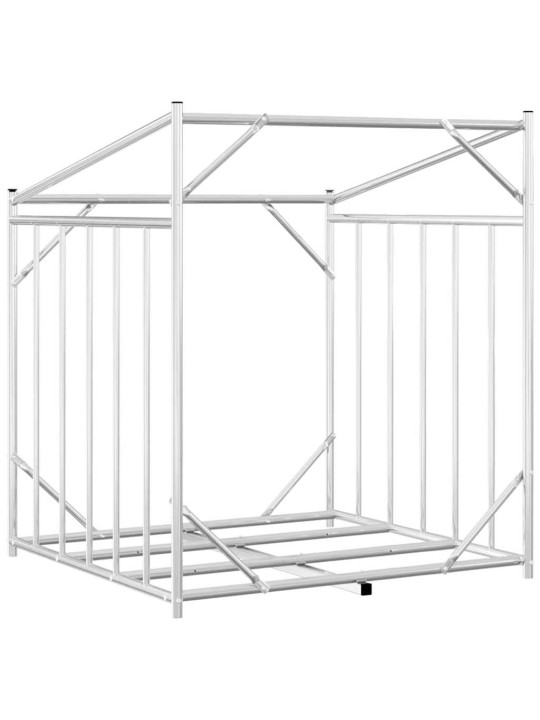 Stojan na palivové dřevo s krytem 100,5x100,5x110,5 cm