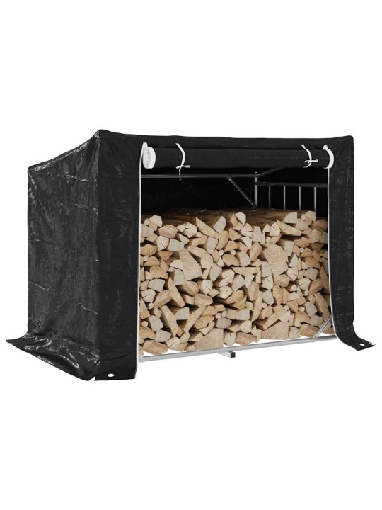 Stojan na palivové dřevo s krytem 150,5x100,5x110,5 cm