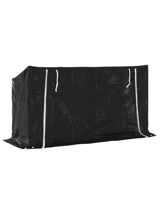 Stojan na palivové dřevo s krytem 200,5x60,5x110,5 cm