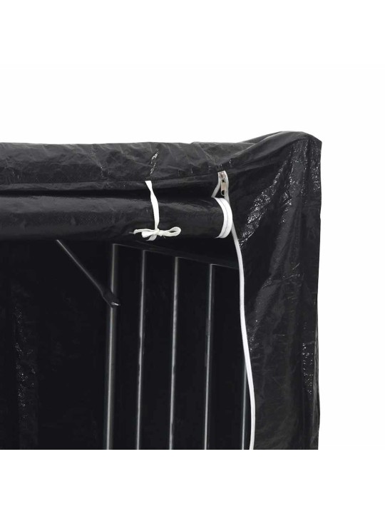 Stojan na palivové dřevo s krytem 200,5x60,5x110,5 cm