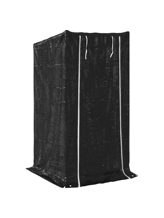 Stojan na palivové dřevo s krytem proti dešti 100x100x200 cm