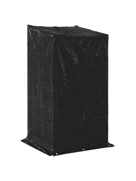 Stojan na palivové dřevo s krytem proti dešti 100x100x200 cm