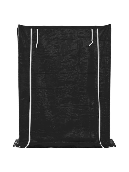 Stojan na palivové dřevo s krytem proti dešti 150x40x200 cm