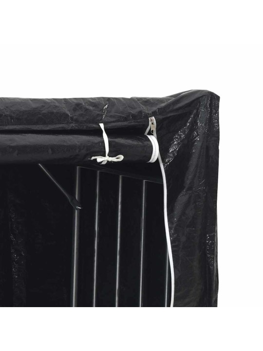 Stojan na palivové dřevo s krytem proti dešti 150x60x200 cm