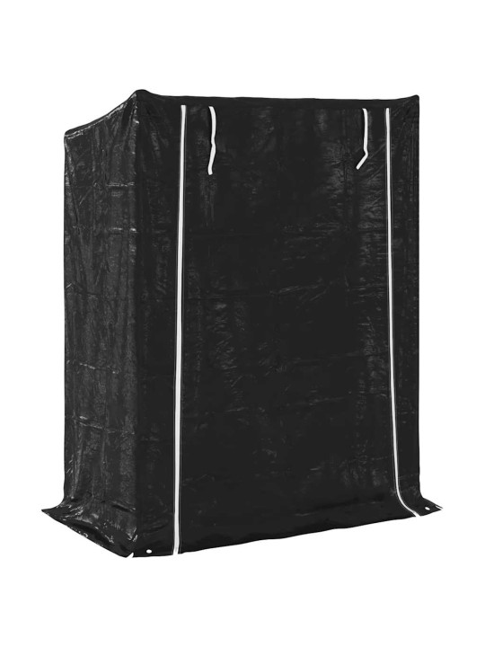 Stojan na palivové dřevo s krytem proti dešti 150x80x200 cm