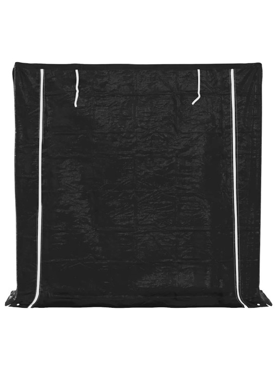 Stojan na palivové dřevo s krytem proti dešti 200x40x200 cm
