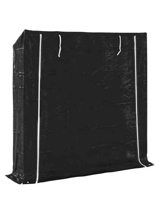 Stojan na palivové dřevo s krytem proti dešti 200x40x200 cm