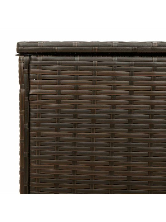 Box na venkovní polštář hnědá 100x55x55,5 cm poly ratan