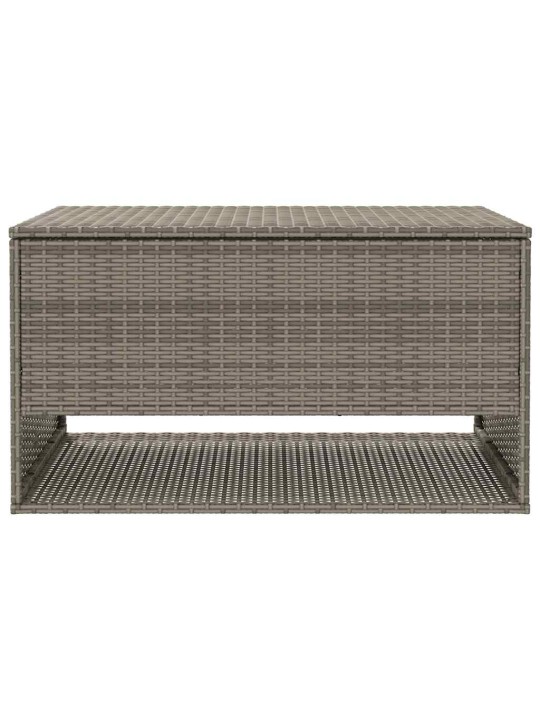 Box na venkovní polštář šedá 100x55x55,5 cm poly ratan